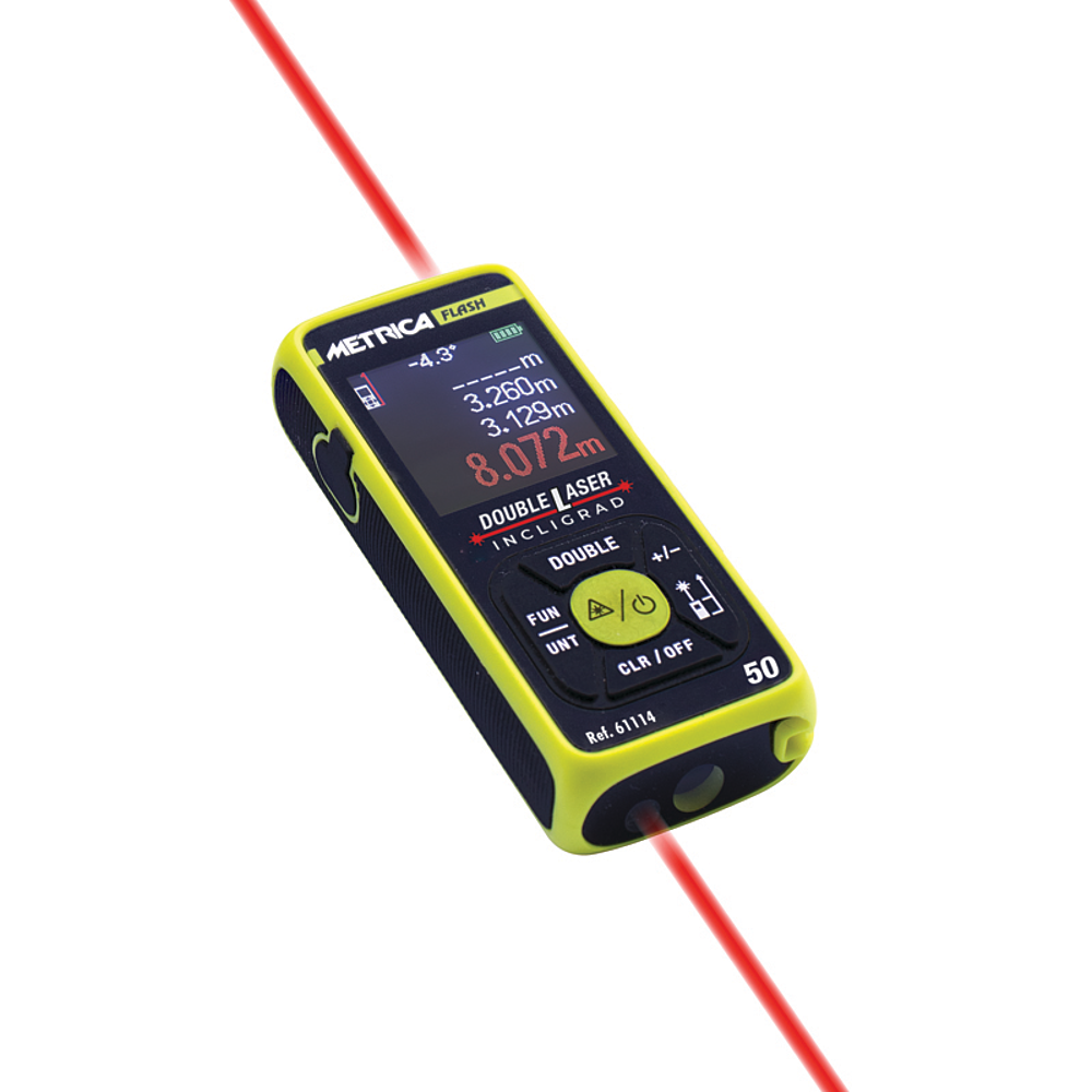 TELEMETRE METRICA FLASH DOUBLE LASER 50