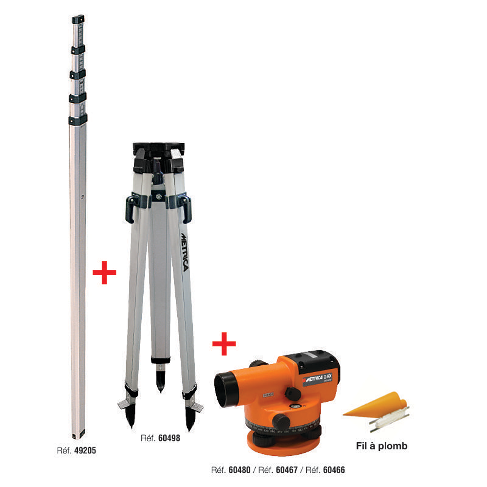 METRICA PACK NIVEAU OPTIQUE 32X + TREPIED + MIRE