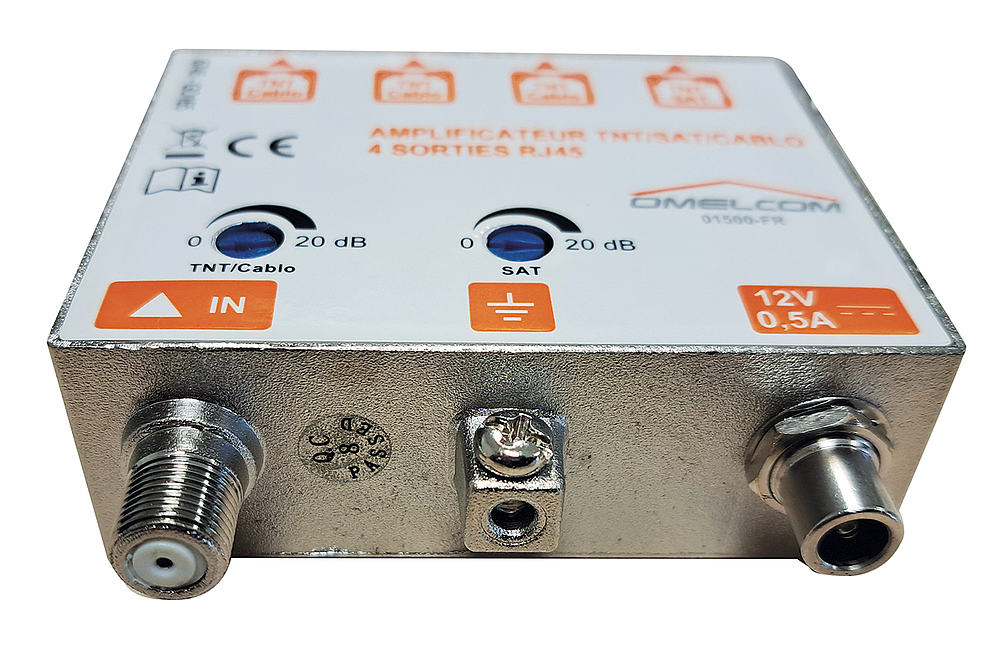 AMPLI TNT + SAT 4 SORTIES RJ45
