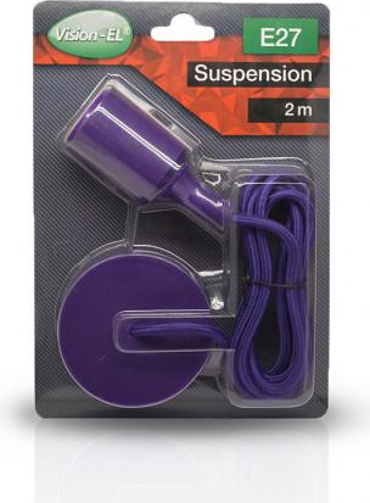 DOUILL E27 SILI + CABL 2M VIOL