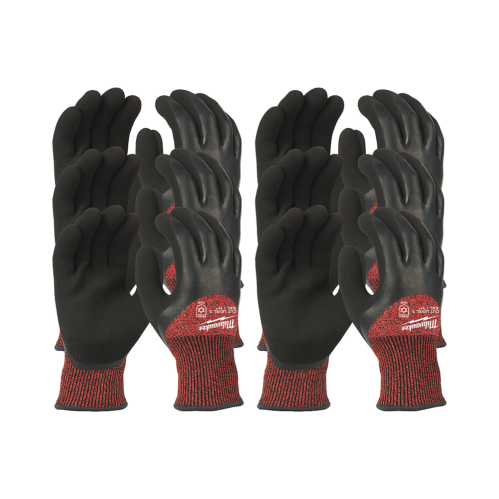 GANTS HIVER ANTI-COUPURE DOUBLE LATEX