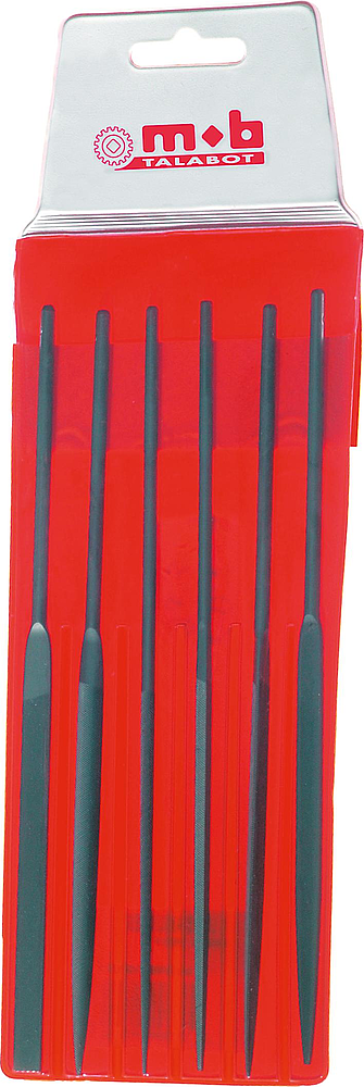 Jeu de 6 limes aiguilles sous étui - 140MM