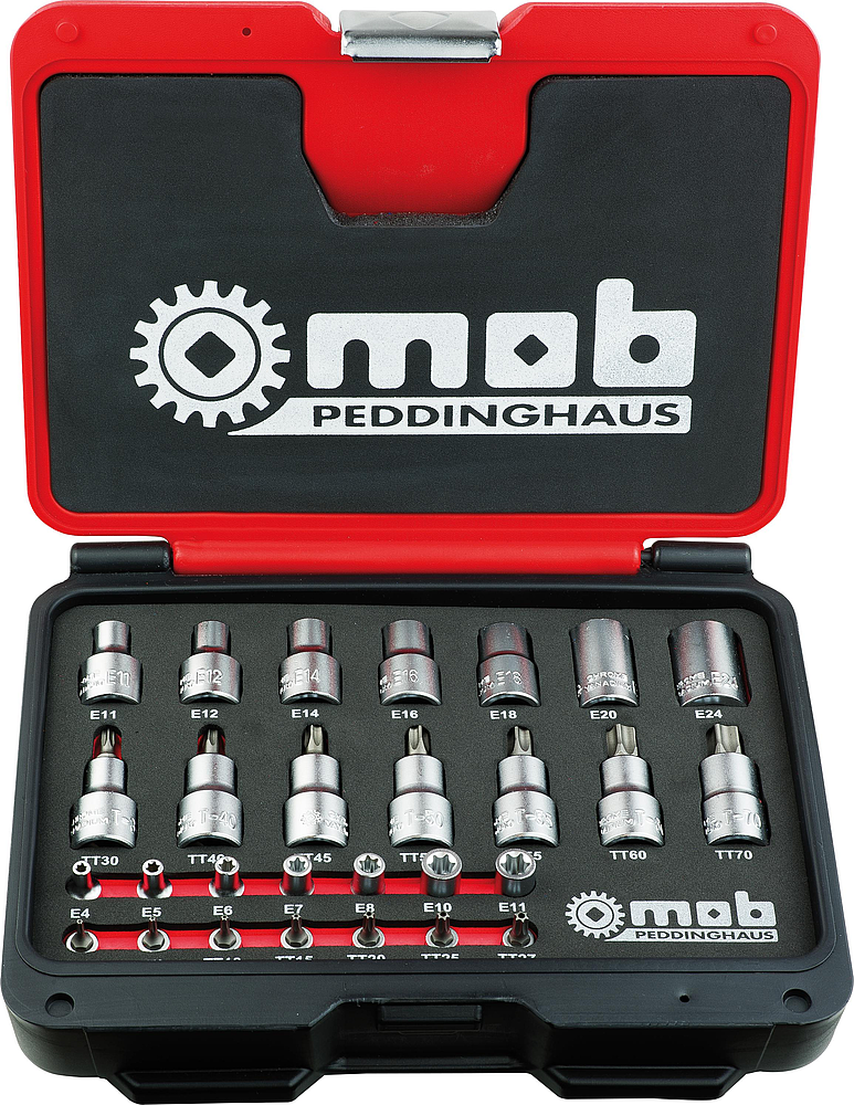 COFFRET TORX DOUILLES ET DOUILLES TOURNEVIS
