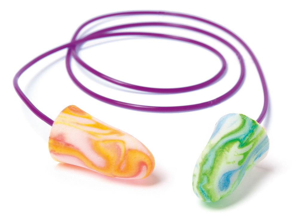 BOUCHON    SPARK   + CORDE PLUGS SOFT SNR 35dB NORME EN 352-2 MOUSSE POLYURETHANE Cond. en boite distrib. de 200 paires