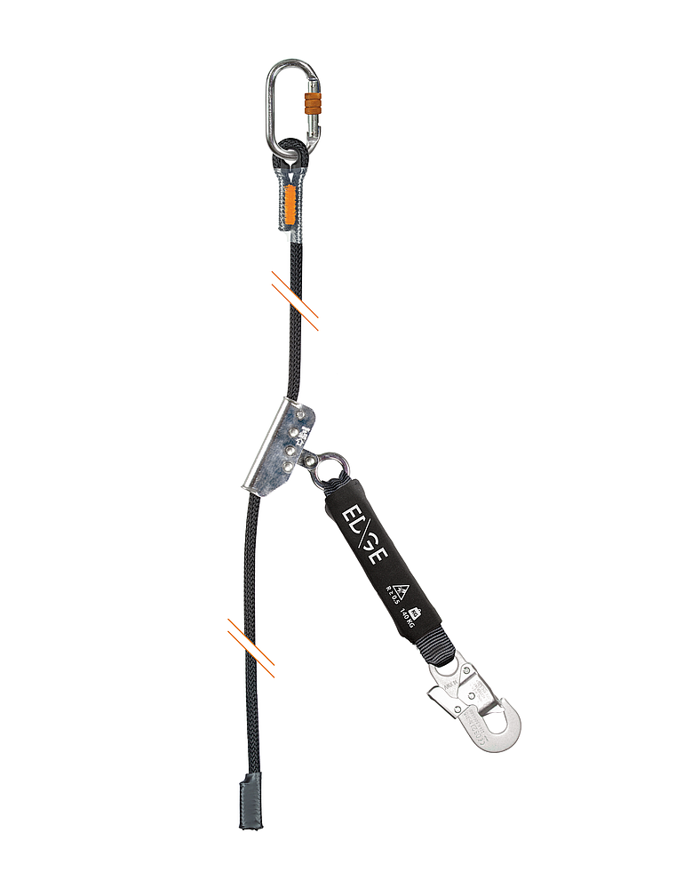ANTICHUTE STOPEDGE MOBILE AVEC DISSIPATEUR 140KG MONTE SUR 10M DE DRISSE 12MM + 1 NM16NS + 1 NM18LF