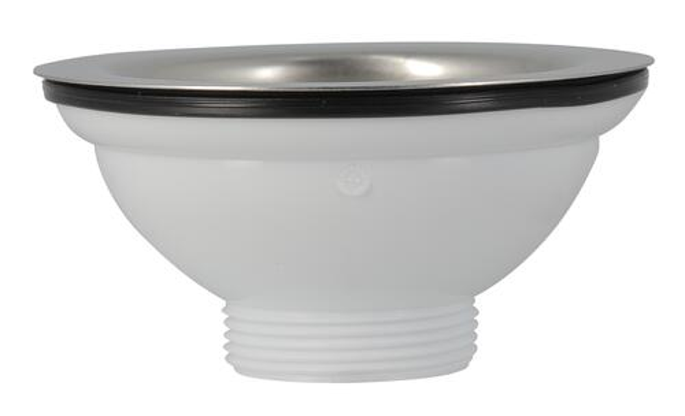 Bonde Evier à panier  114mm  513 à Commande manuelle  sans trop plein plastique