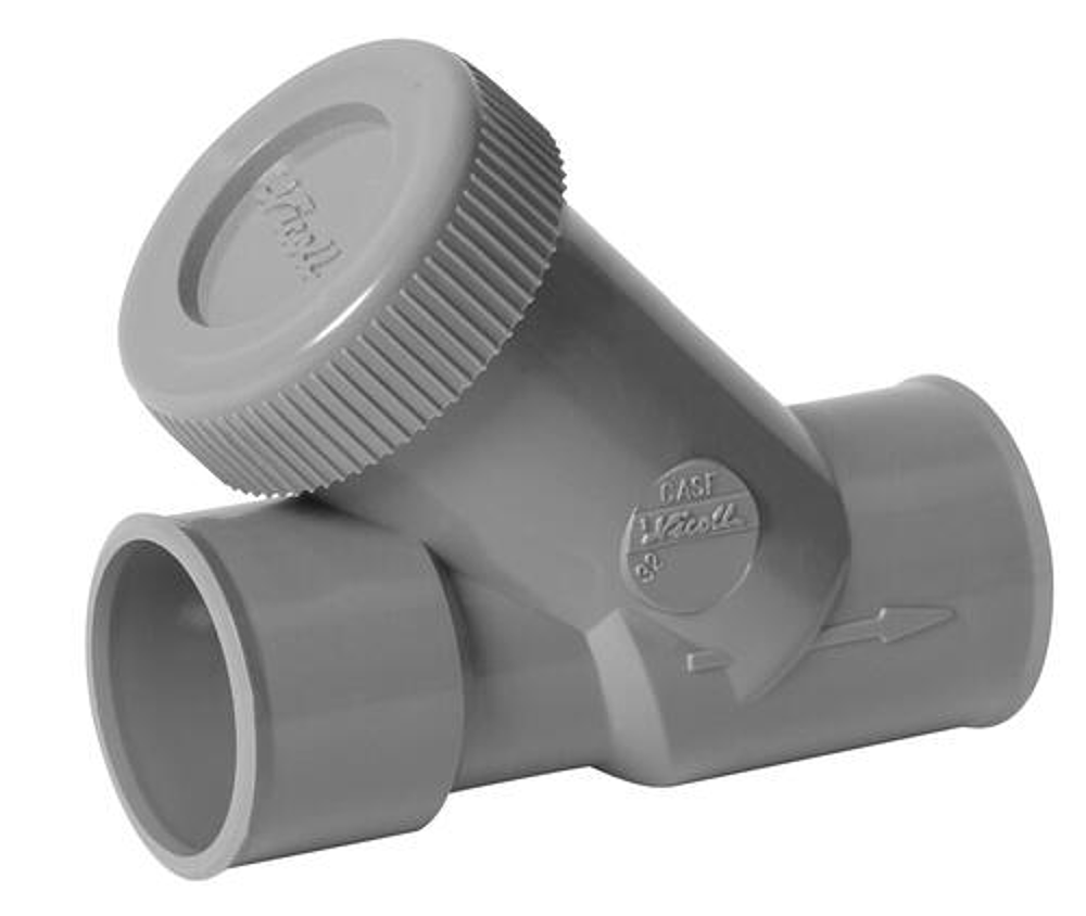 Clapet anti-retour en PVC gris. pour évacuation des eaux usées. Ø 32