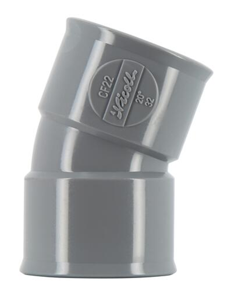 Coude simple ff PVC 20' Ø32