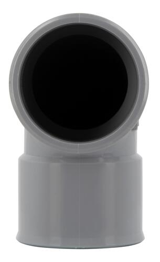 Coude Ø 32 mm. femelle-femelle à 87°30. à coller. gris. en PVC