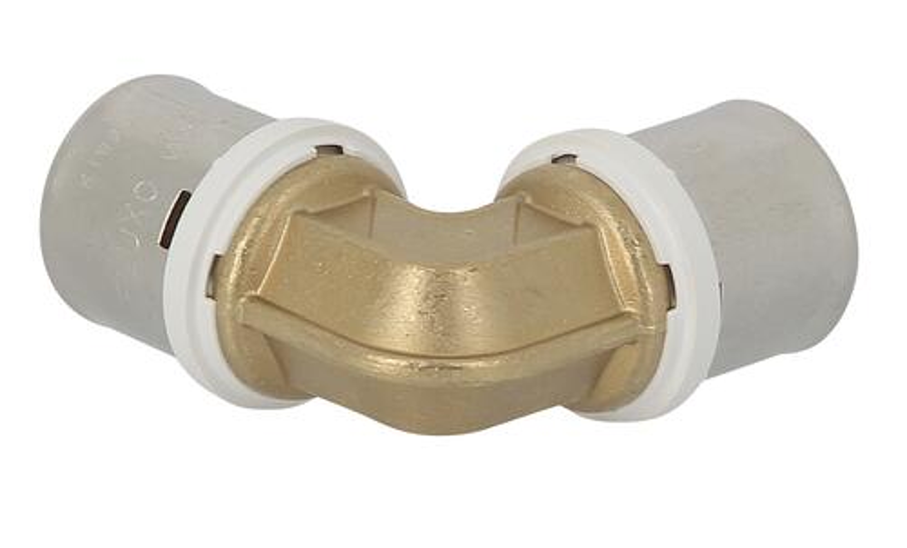 Coude à sertir FLUXO®. 90°. laiton. Ø 26/26