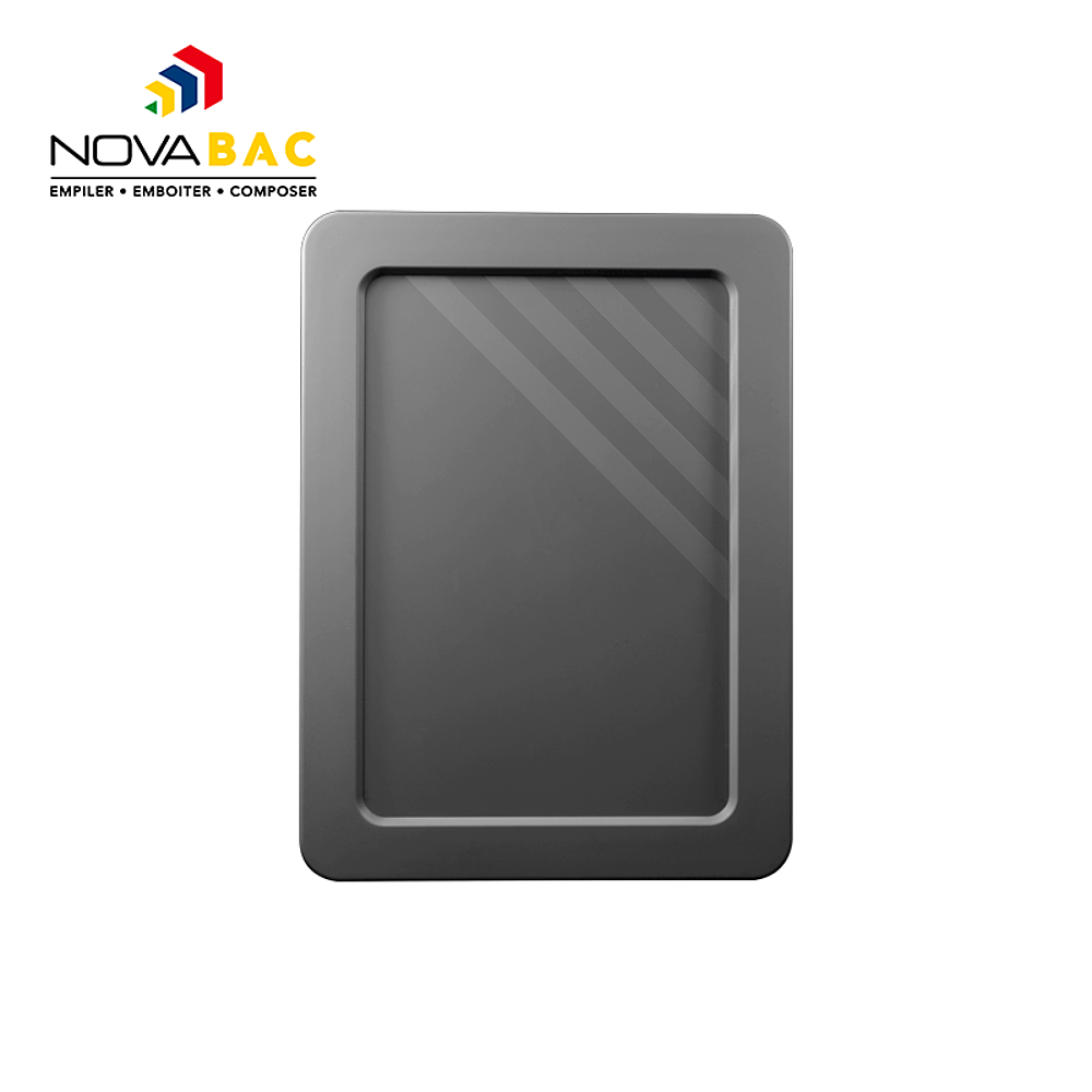 COUVERCLE POUR NOVABAC 30 LITRES GRIS ACIER