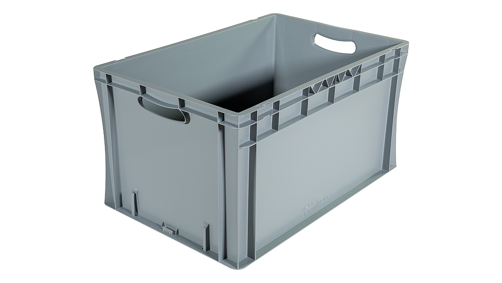 Bac palettisable Gris poignée ouverte
