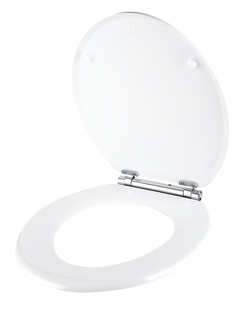 Abattant bois EUROPE double Blanc à descente assistée Easy-Clip