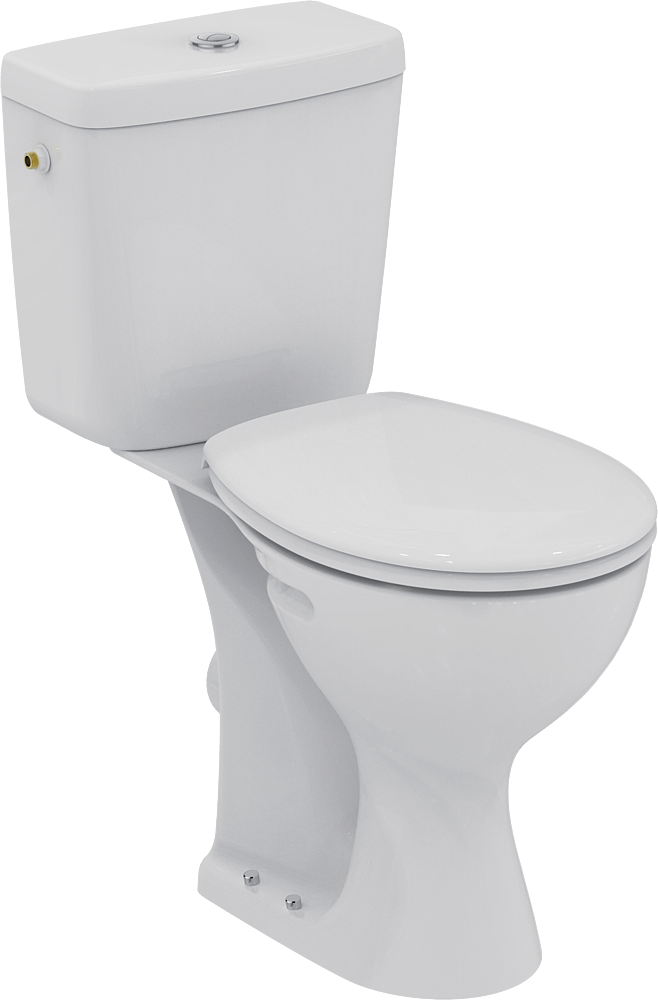 Pack WC surélevé  Ulysse   blanc       Prêt à poser    avec abattant