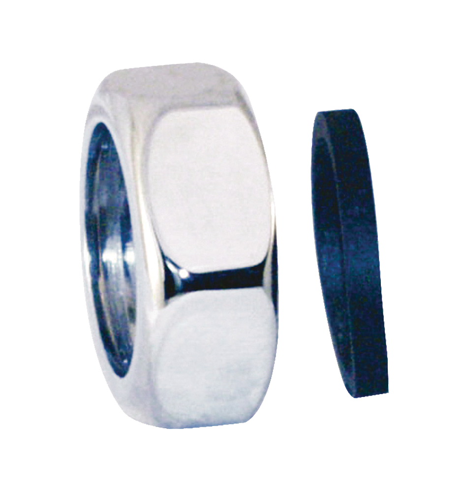 Raccord écrou G1''1/4 avec joint pour tube 32mm diamètre extérieur pour chasses temporisées mécaniques Presto Eclair et Presto Eyrem.