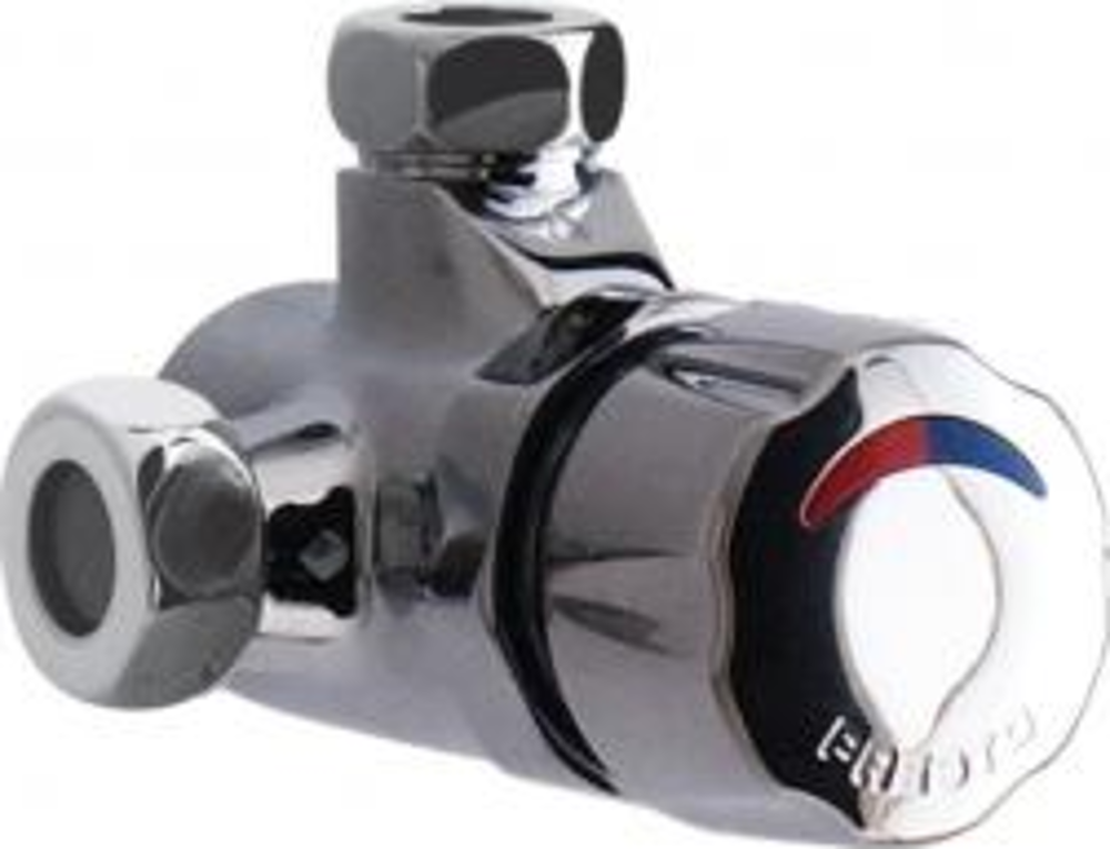 Mitigeur de douche Presto Alpa en applique. Déclenchement mécanique par bouton-poussoir monocommande. Temporisation 30sec. Débit 8l/min. Raccordement G3/4  . Bouton chromé. Livré sans raccord.