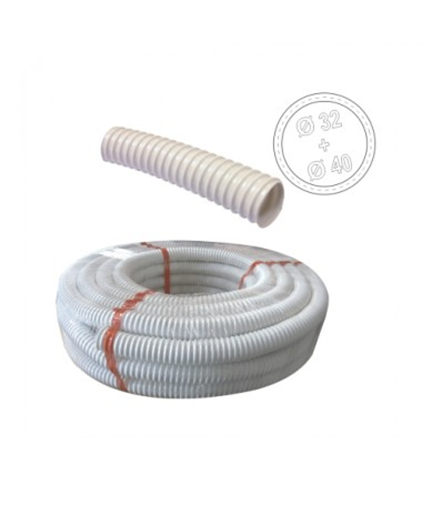 Tuyau de vidage pvc SANIFLEX   d33mm       (int.25mm)   (20M)