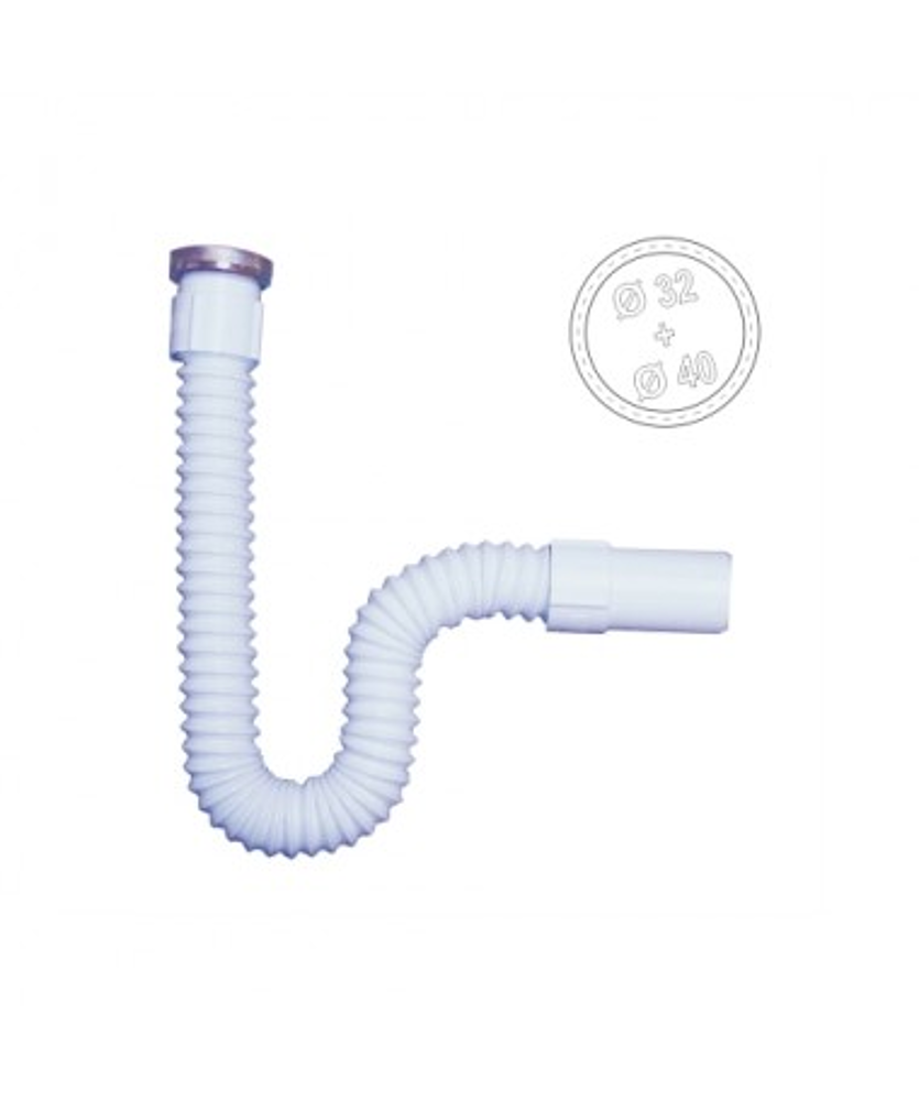SIPHON EXTENSIBLE A COLLER SUR PVC TS1