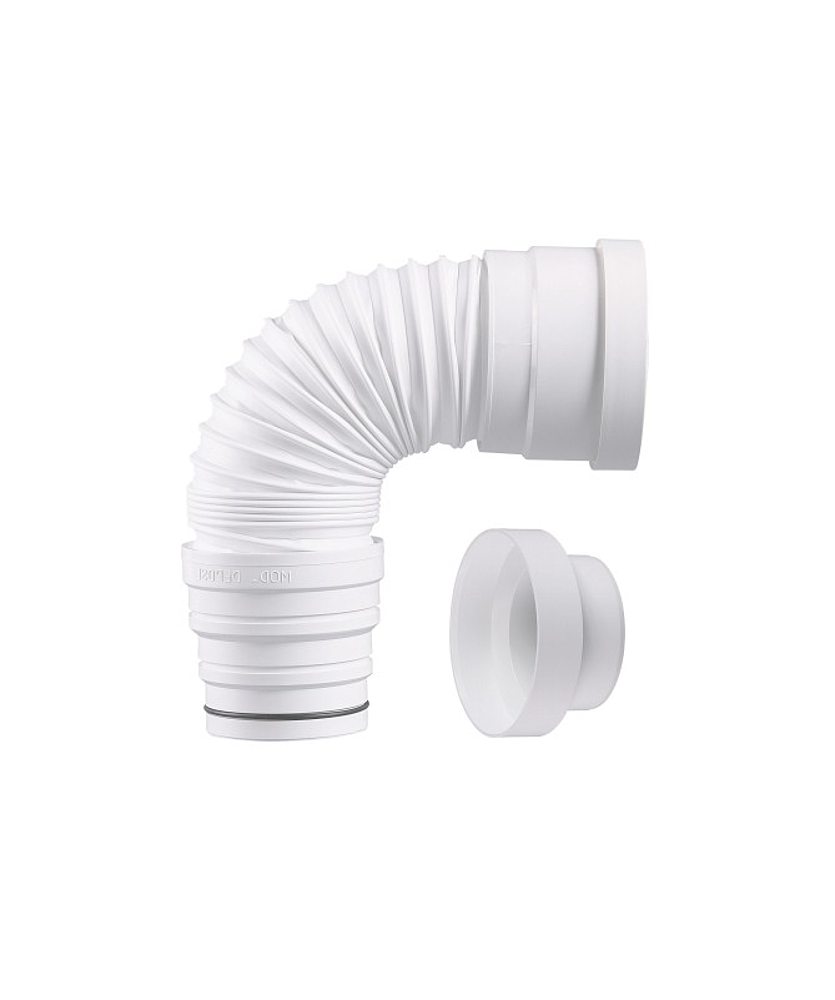 Pipe WC DE WC SOUPLE  AVEC REDUCTION 100/80 EXTENSIBLE DE 250 A 550mm