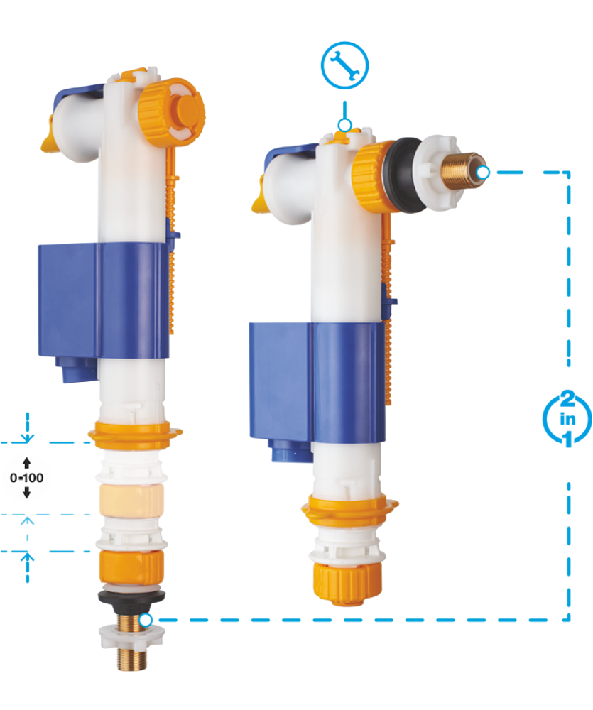 ROB FLOTTEUR HYDRAULIQUE ARR LAT OU INF 3/8