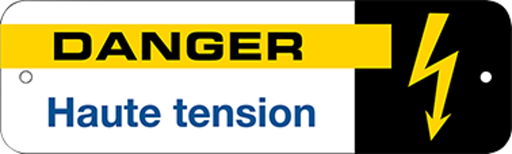 SIG100 PLAQUE DANGER HT