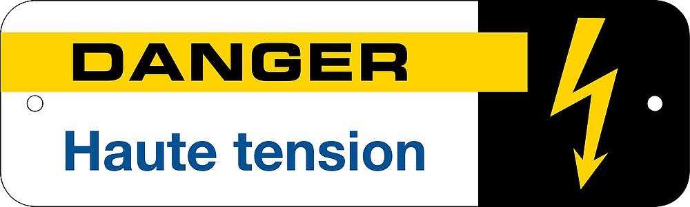 SIG100 PLAQUE DANGER HT