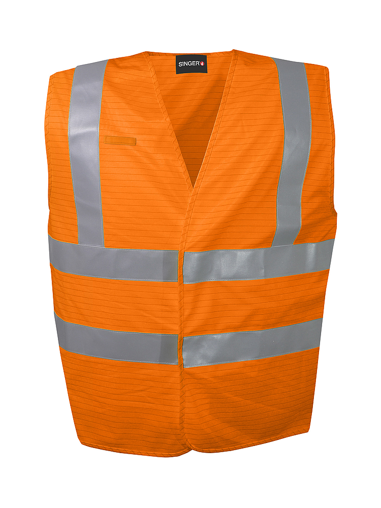 GILMRO GILET SIGNAL ORANG FLUO
