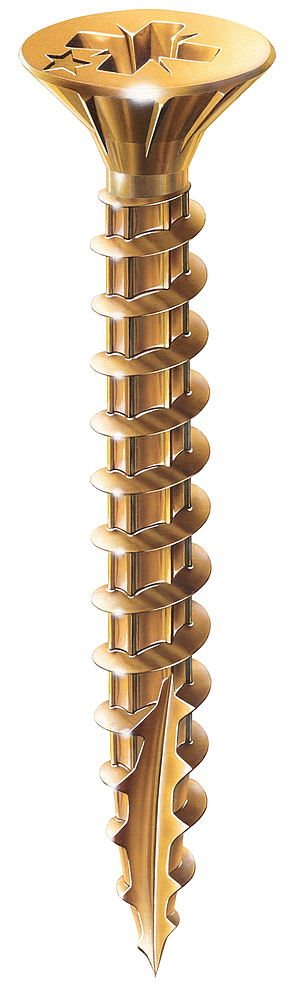 Vis BA ROCKET TETE FRAISEE POZI Acier Bichromaté 6X50 (boite de 200)