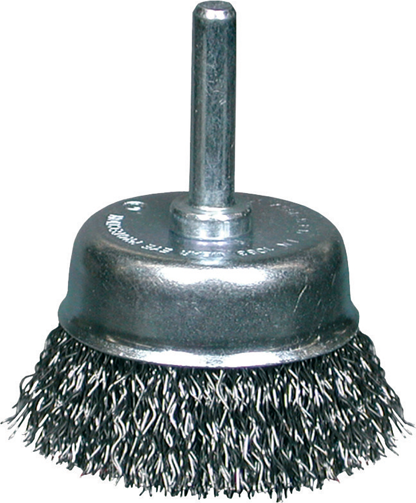 Brosse metallique circulaire s/tige fil ondulé  SE-TA