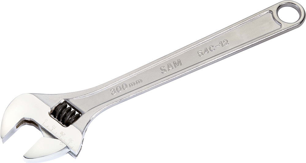 CLE A MOLETTE CHROMEE 10''