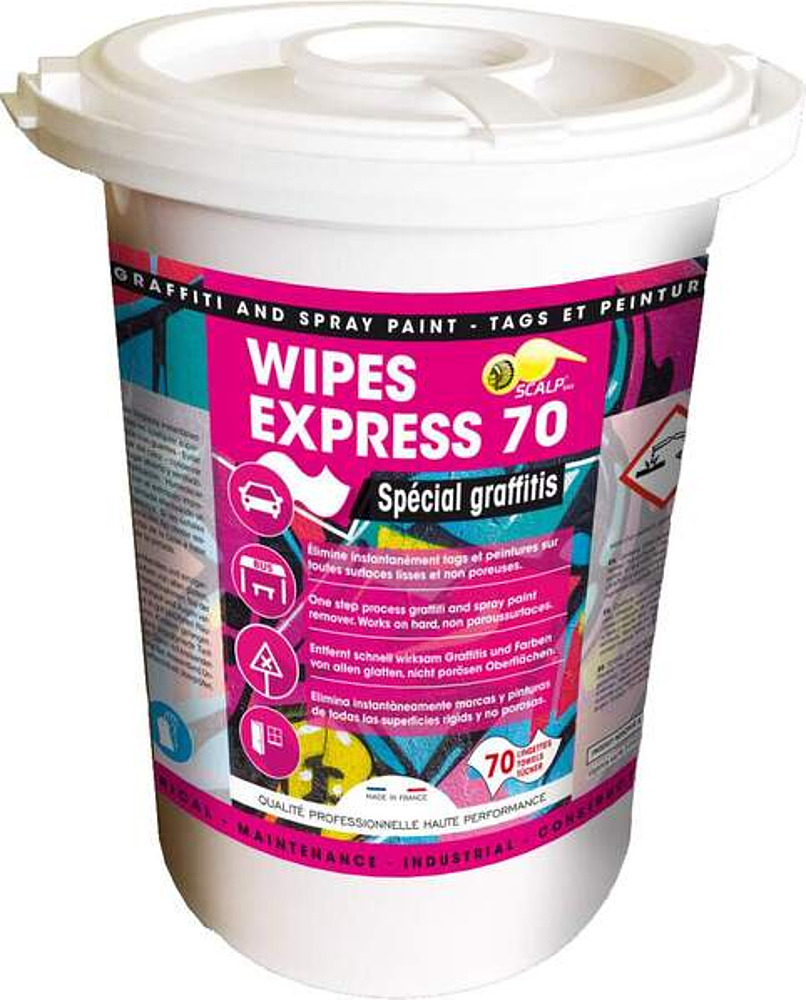 LINGETTES  ANTI- GRAFFITIS WIPES EXPRESS  (70 )