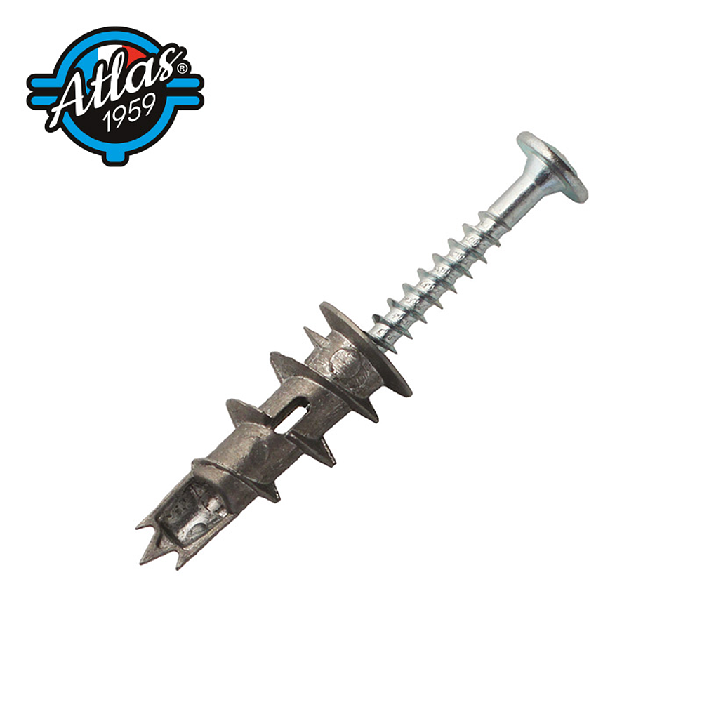 cheville autoperceuse plâtre - zamak - vis TR