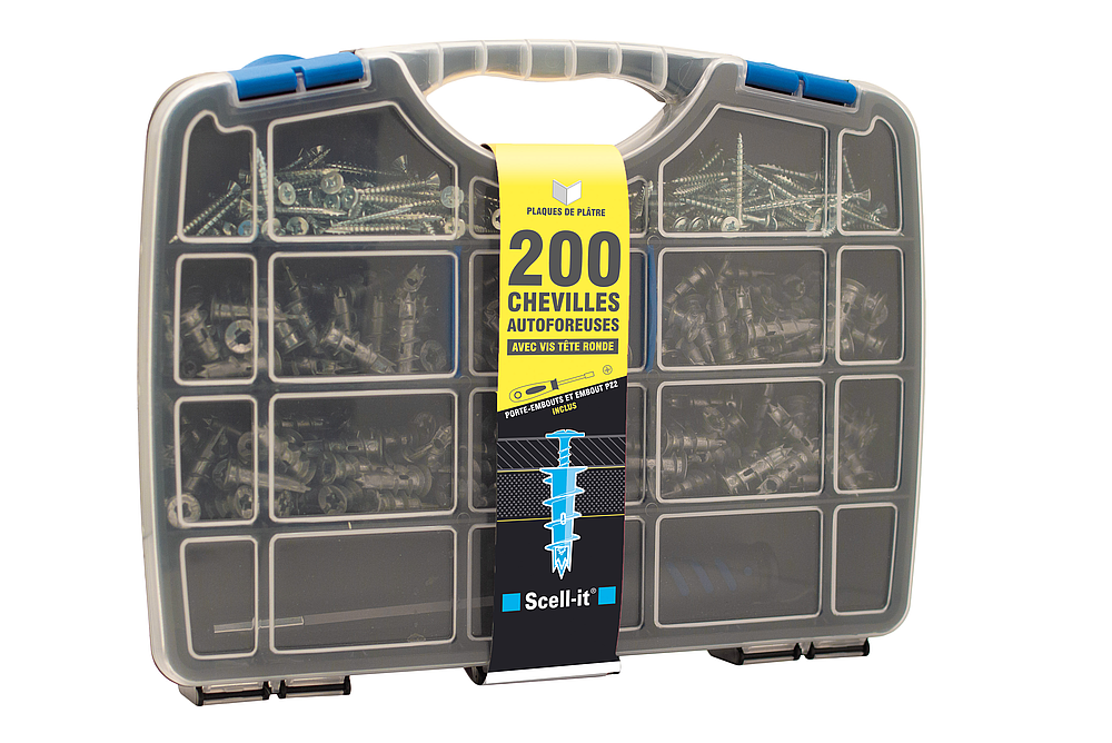 kit 200 chevilles auto + vis