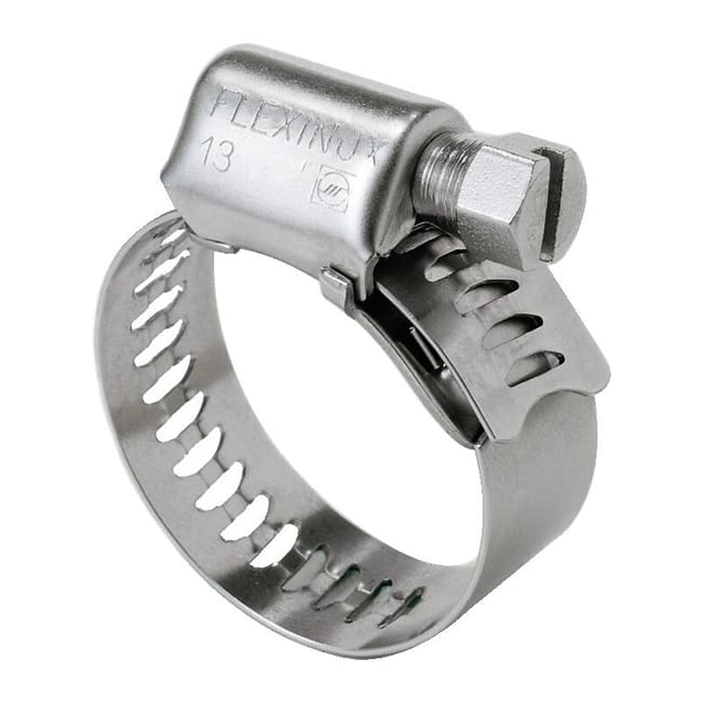 Collier Serrage Inox 12.7mm  77-97  FLEXINOX N°4 bande ajourée