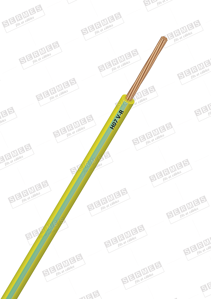 H07VR 25 VERT JAUNE *COUPE*