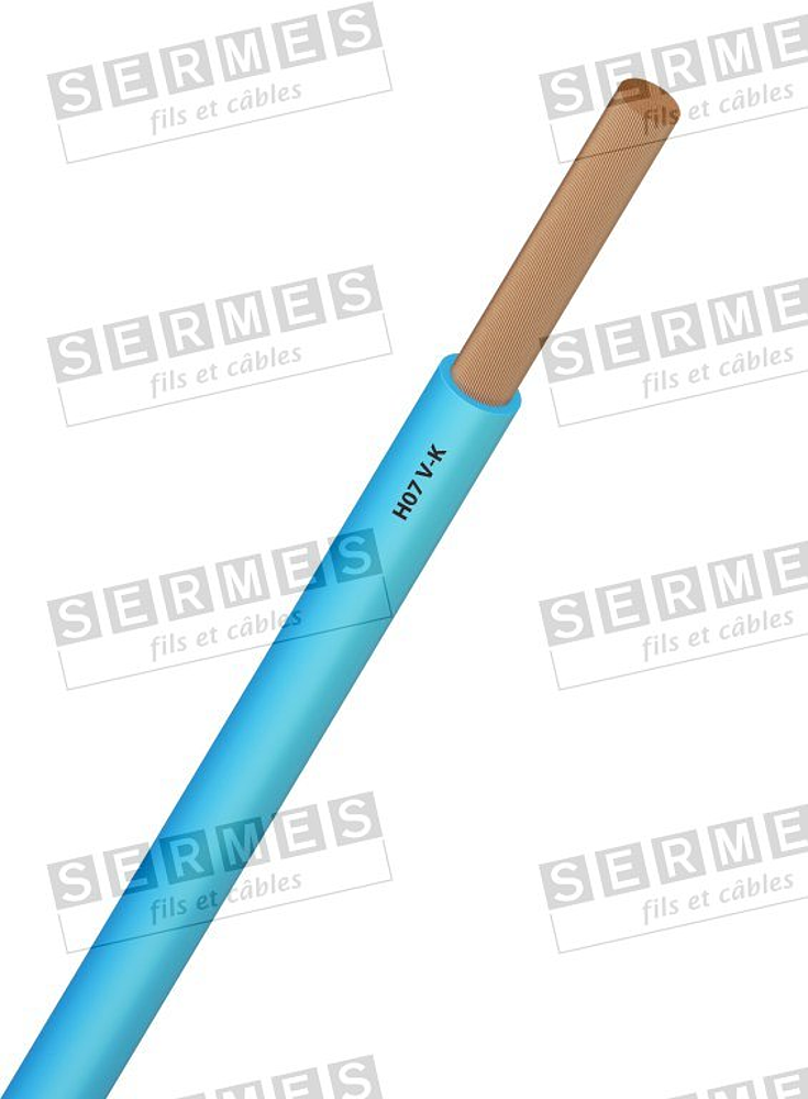 H07VK 6 BLEU CLAIR *C100*