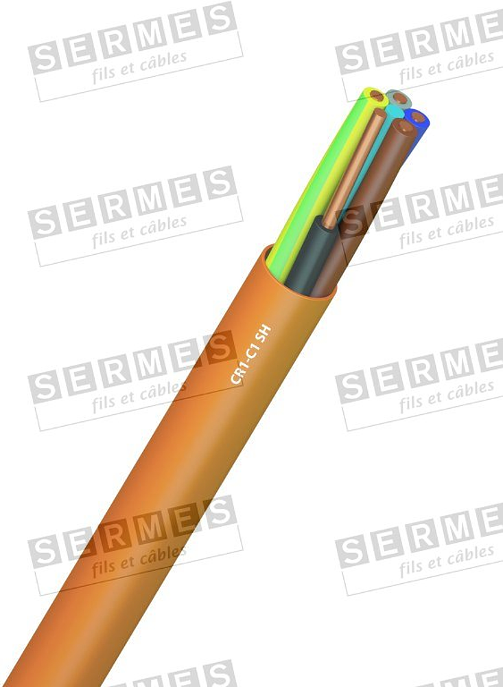 CAB FEU 3G1,5  CAB SECURITE FEU *COUPE* CR1