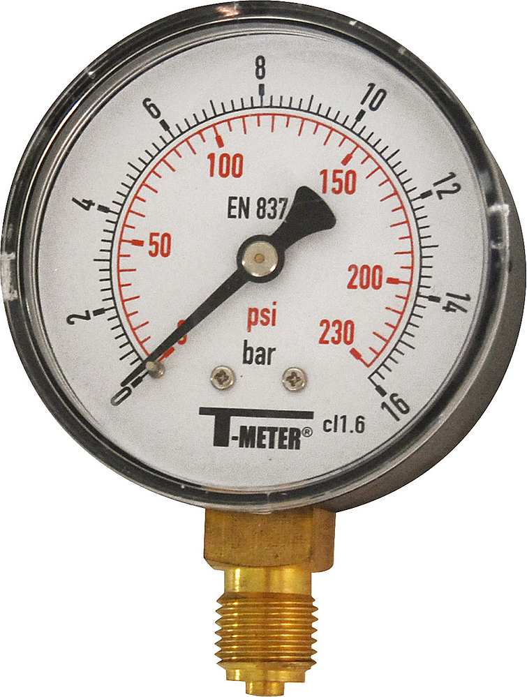 Manomètre type sec vertical – Ø 63 mm – 1/4