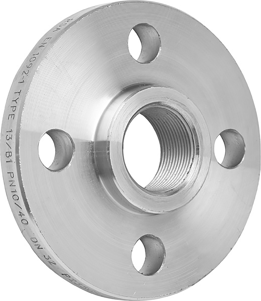 BRIDE DN32 BR.AC PN10/40 TARAUDEE 1''1/4 - 4TROUS Ø18