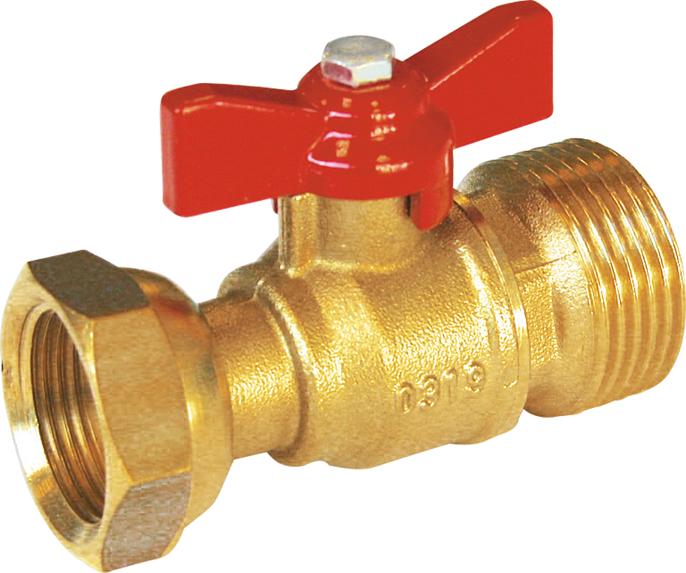 Vanne à sphère MF papillon E.T 636 écrou tournant avant ou après compteur