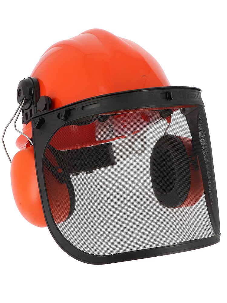 Casque FORESTIER visière grillagée et coquille anti-bruit EN397- EN1731- EN352.4