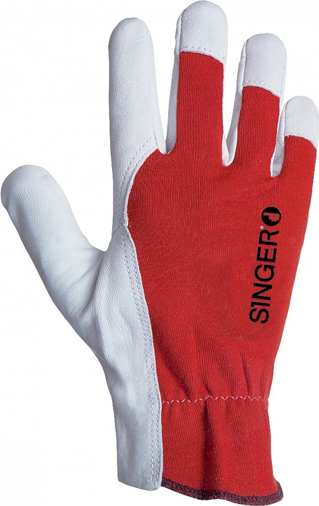 Gant FLEUR DE CHEVRE/DOS COTON  EN 388 (2121)  DOS INTERLOCK MONTAGE AMERICAIN