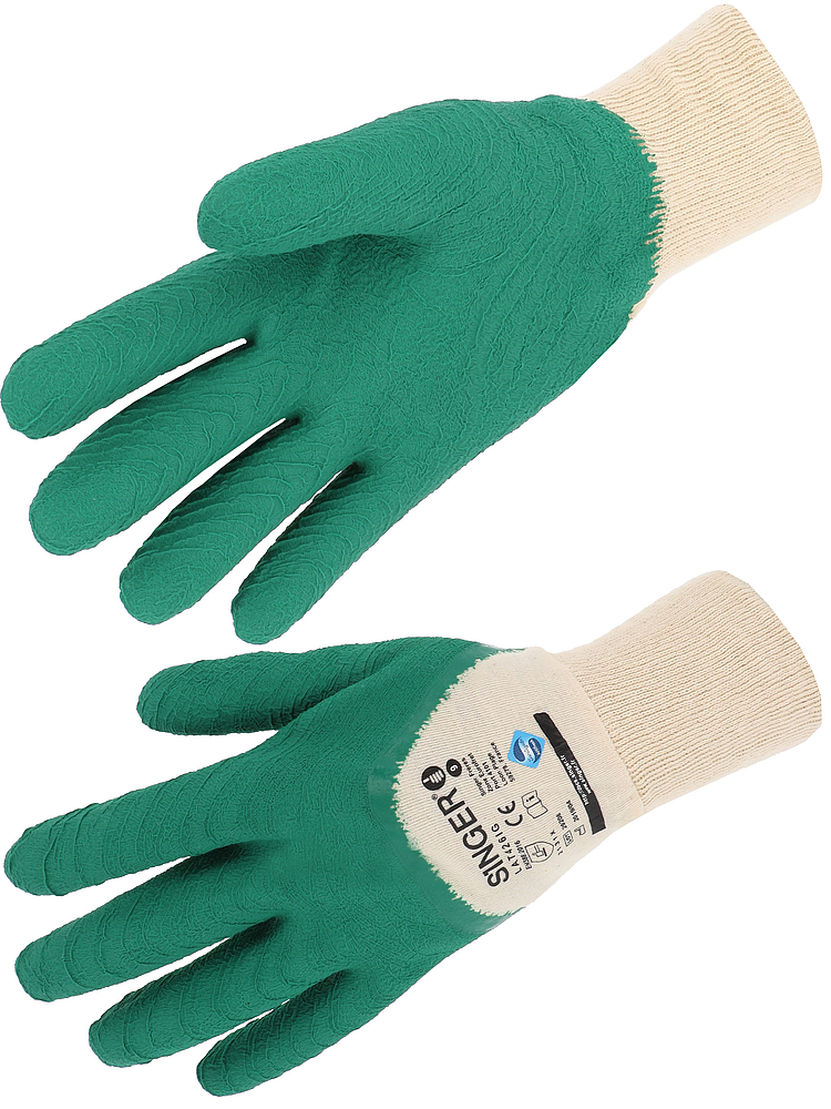 Gant tricot coton enduction 3/4 latex EN388(4141)