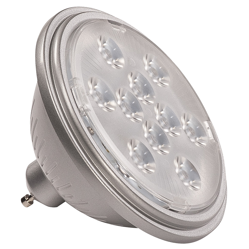 LED QPAR111 GU10, gris, 2700K