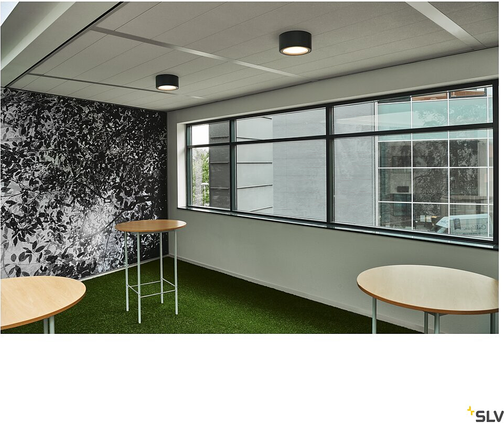 FERA 25, 2000lm, rond, noir