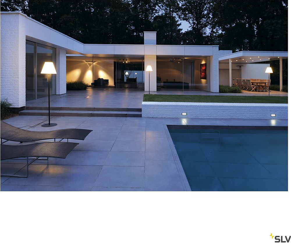 ADEGAN, anthracite/blanc, E27