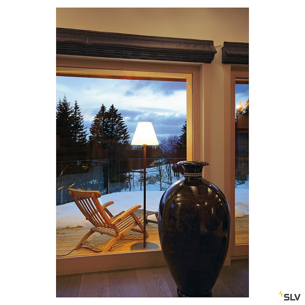 ADEGAN, anthracite/blanc, E27