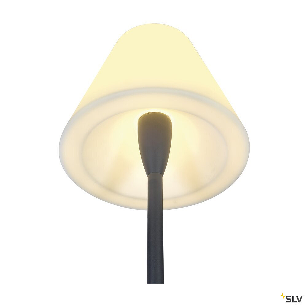 ADEGAN, anthracite/blanc, E27