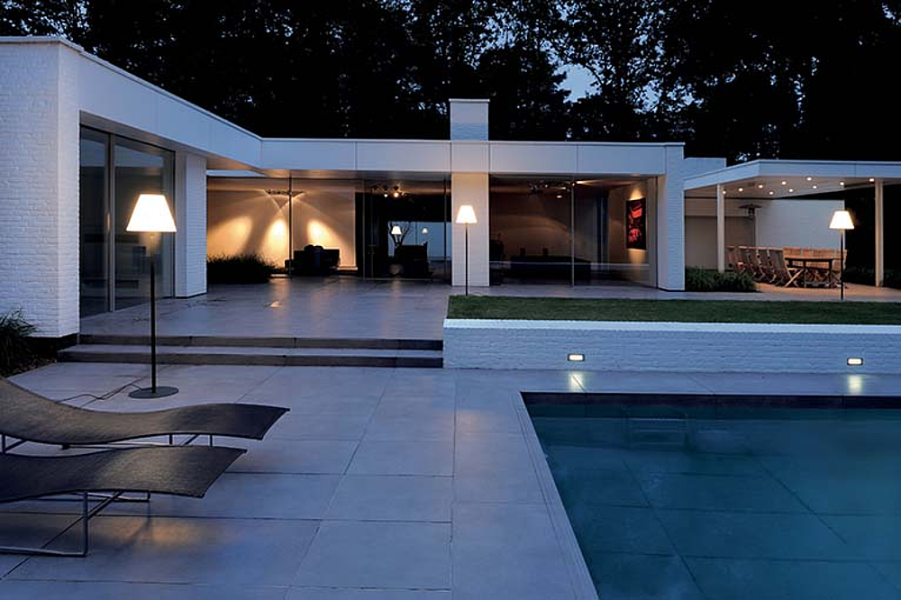 ADEGAN, anthracite/blanc, E27