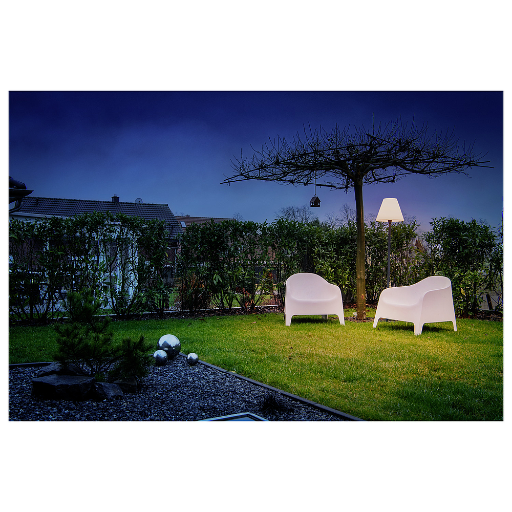 ADEGAN, anthracite/blanc, E27